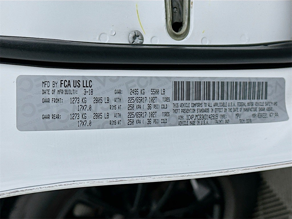 2019 Jeep Cherokee Latitude 4x4