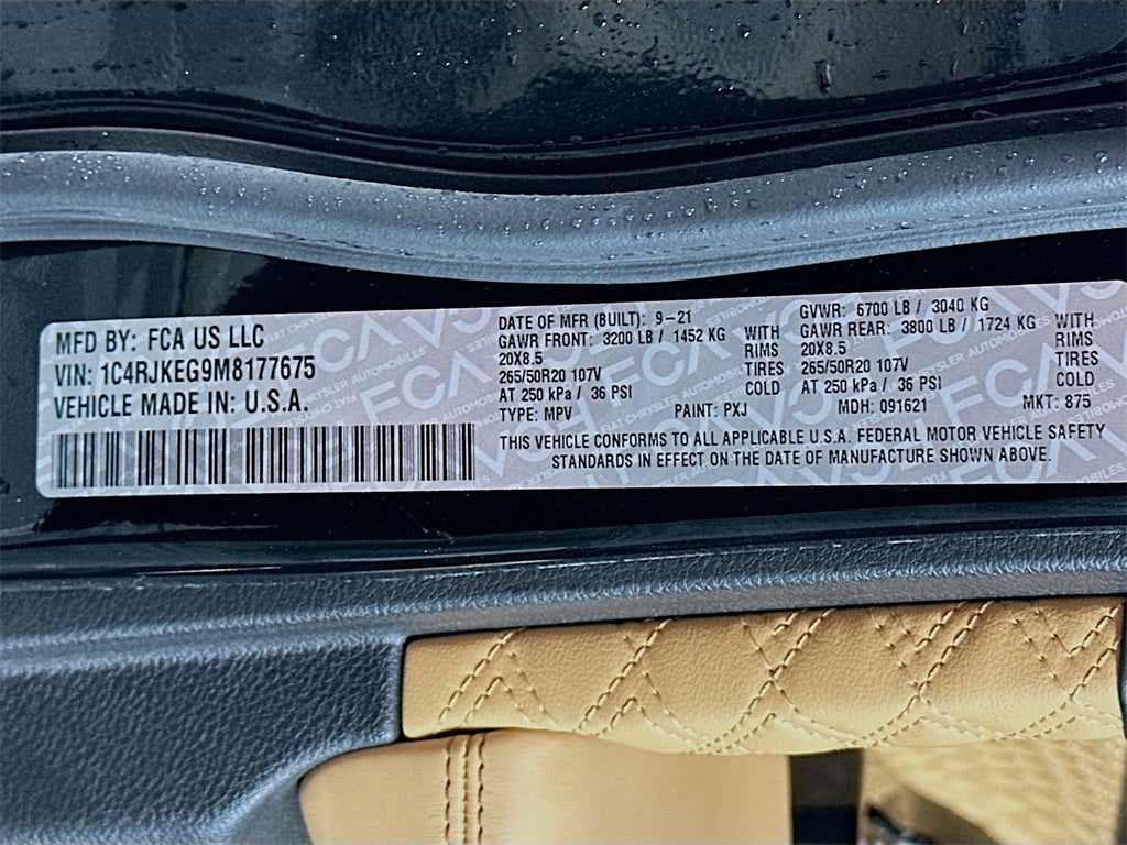 2021 Jeep Grand Cherokee L Summit 4x4