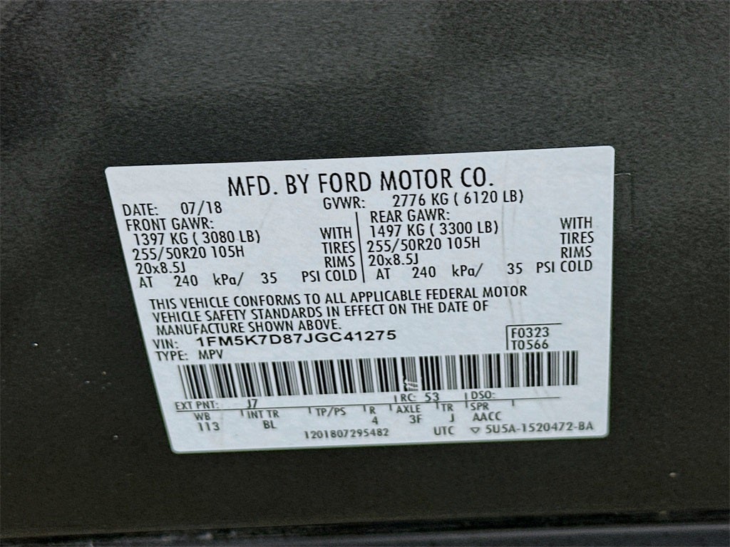 2018 Ford Explorer XLT