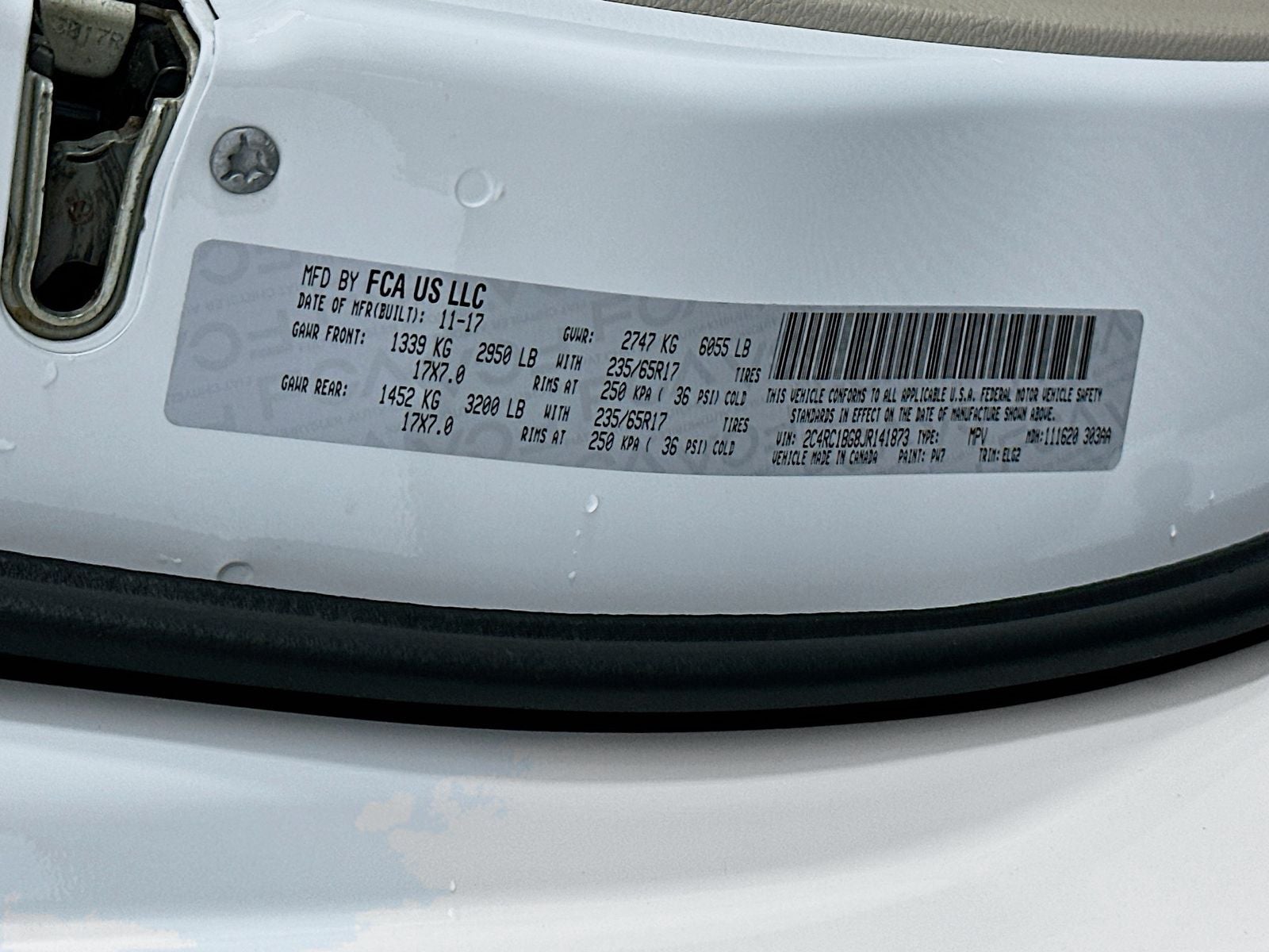 2018 Chrysler Pacifica Touring L