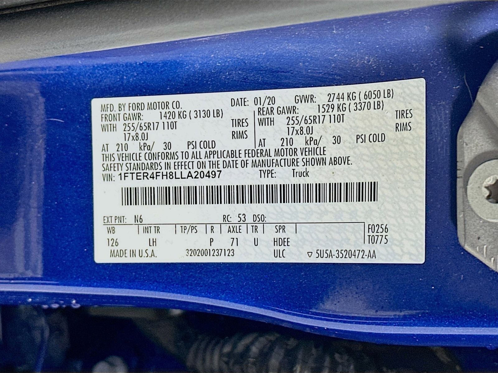 2020 Ford Ranger XLT