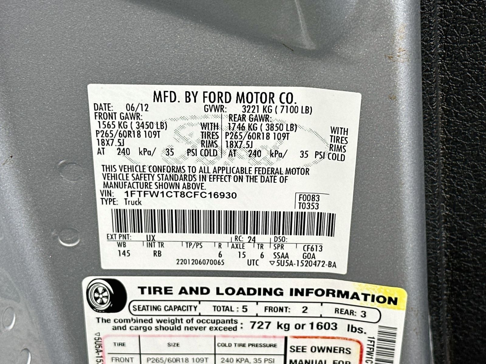 2012 Ford F-150 FX2