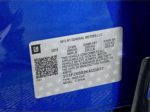 2019 Chevrolet Bolt EV Premier