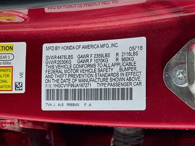 2018 Honda Accord Touring