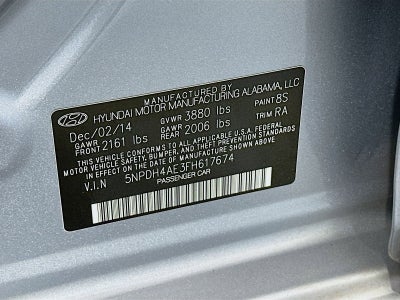 2015 Hyundai Elantra SE