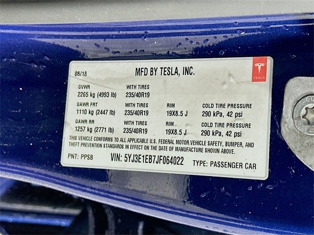 2018 Tesla Model 3 Long Range