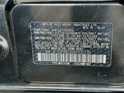 2016 Subaru Crosstrek 2.0i Limited