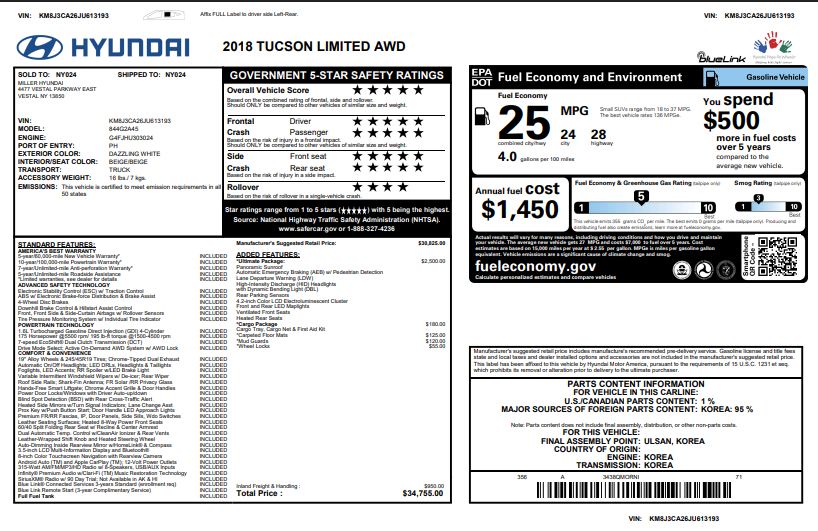 2018 Hyundai Tucson Limited