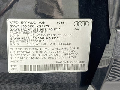 2018 Audi Q5 2.0T quattro