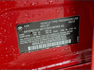 2015 BMW 3 Series 320i