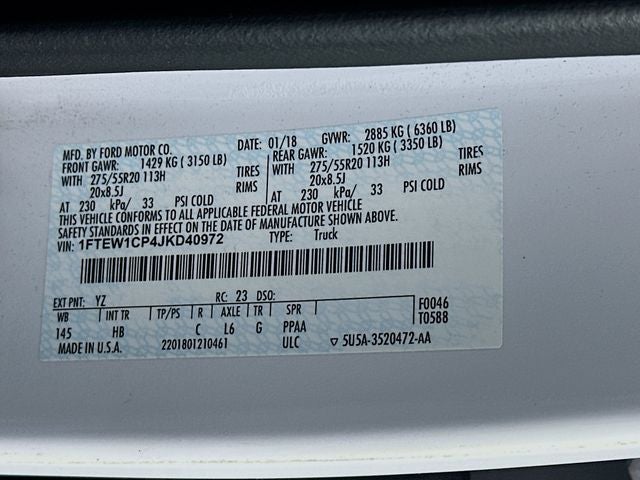 2018 Ford F-150 Lariat