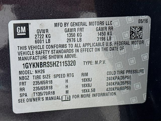 2017 Cadillac XT5 Luxury