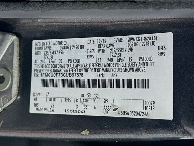 2016 Ford Escape S