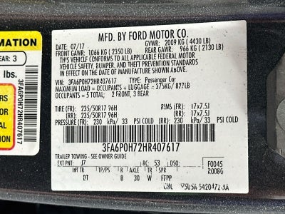 2017 Ford Fusion SE