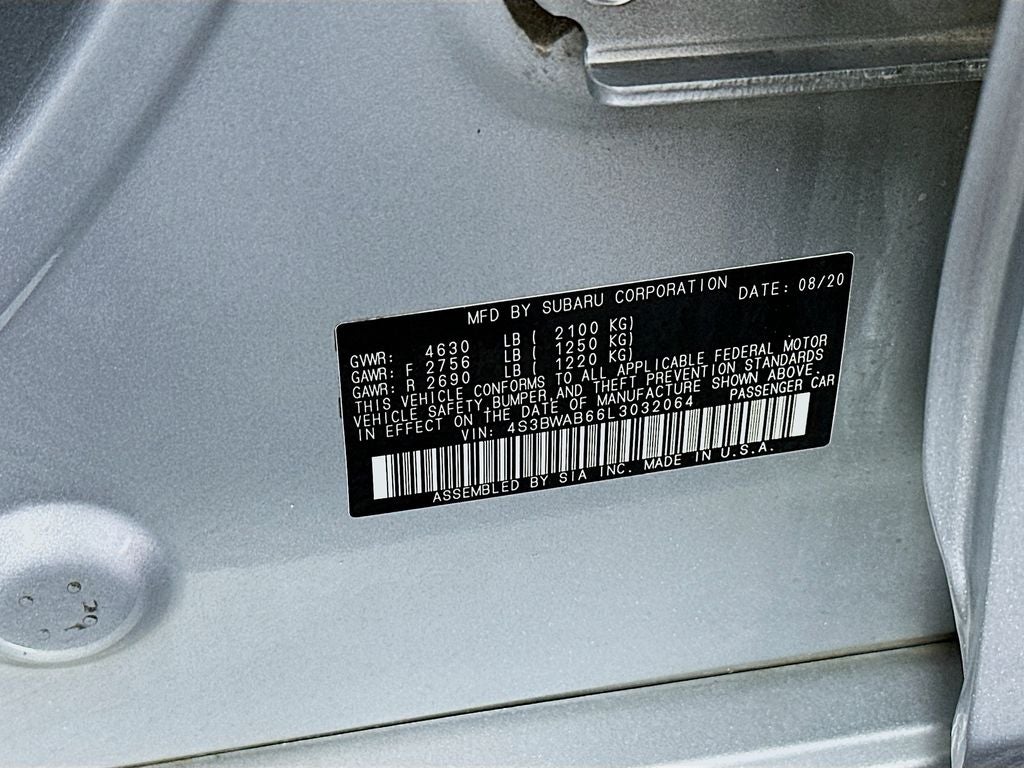 2020 Subaru Legacy Base