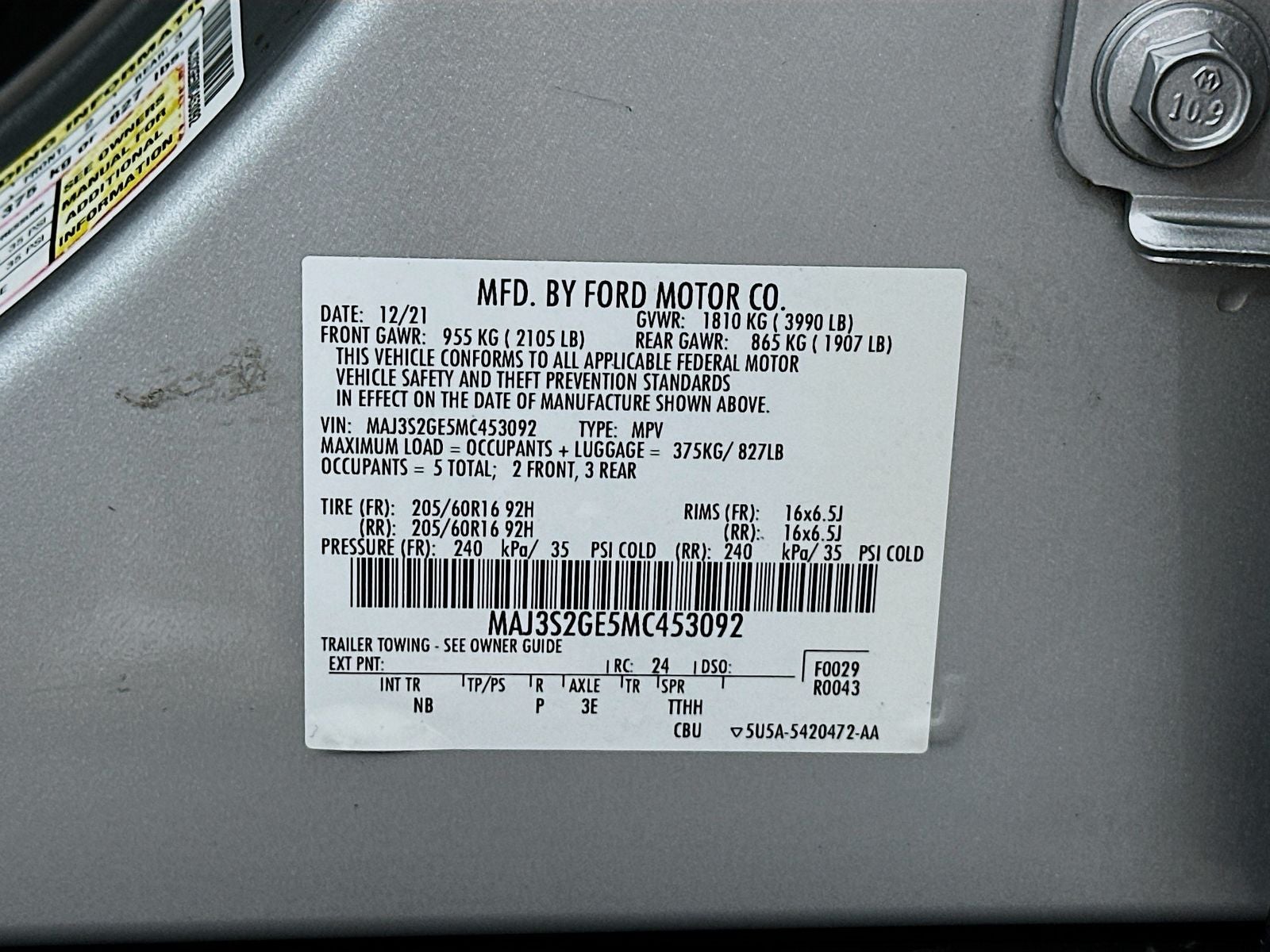 2021 Ford EcoSport SE
