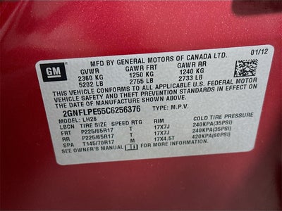 2012 Chevrolet Equinox LT 2LT