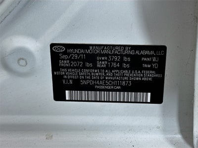 2012 Hyundai Elantra GLS