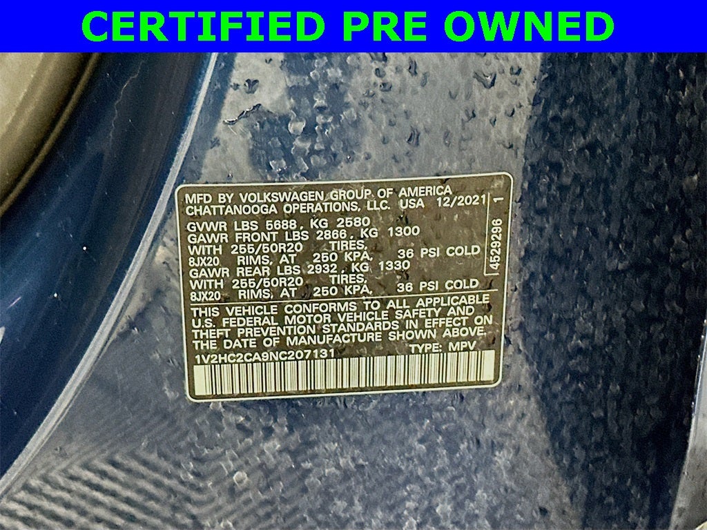 2022 Volkswagen Atlas Cross Sport 2.0T SE w/Technology