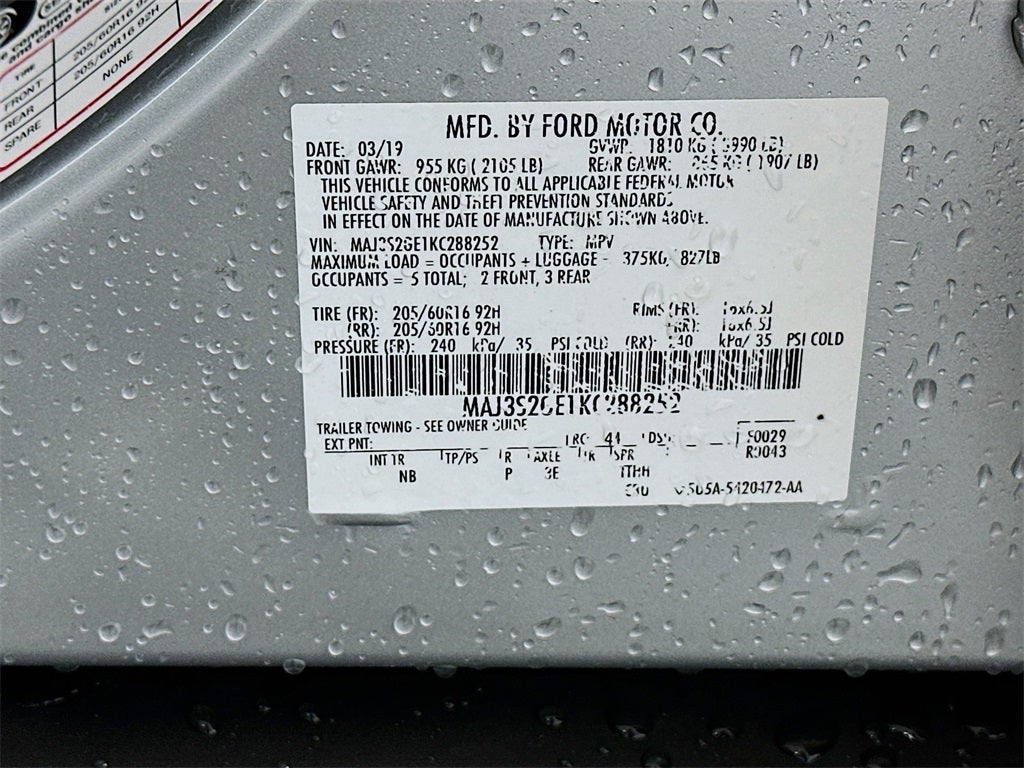 2019 Ford EcoSport SE