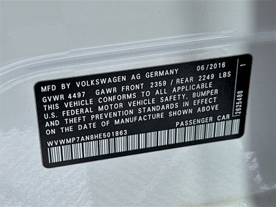 2017 Volkswagen CC R-Line 2.0T Executive w/Carbon