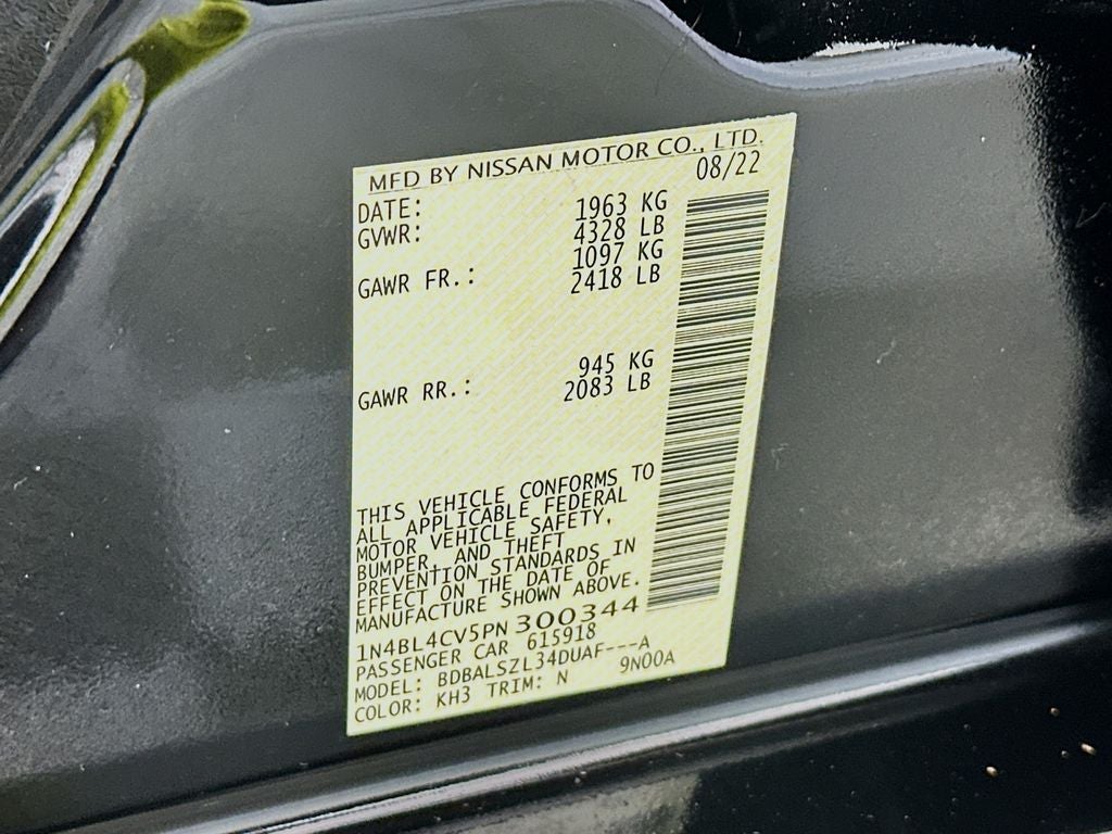 2023 Nissan Altima 2.5 SR