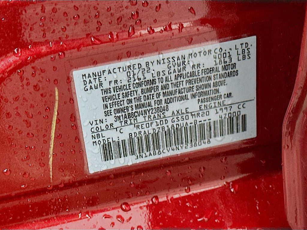 2022 Nissan Sentra SV