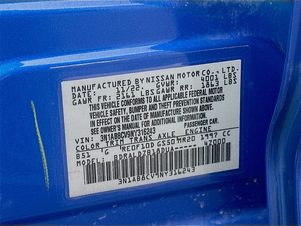 2022 Nissan Sentra SV