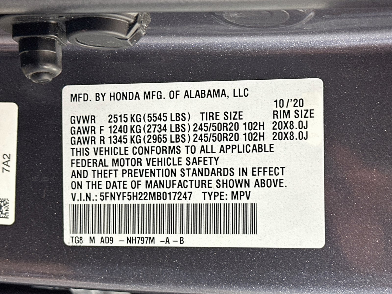 2021 Honda Pilot Special Edition