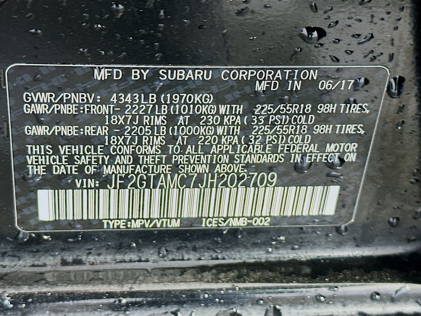 2018 Subaru Crosstrek 2.0i Limited