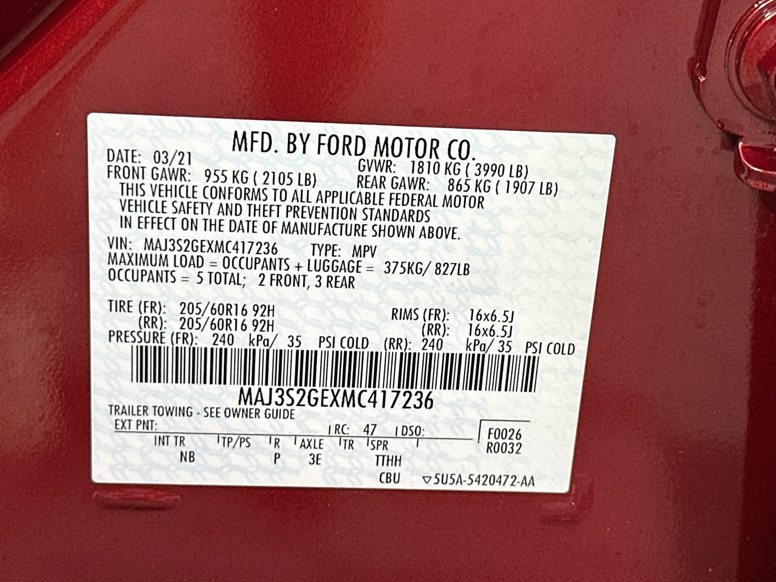 2021 Ford EcoSport SE