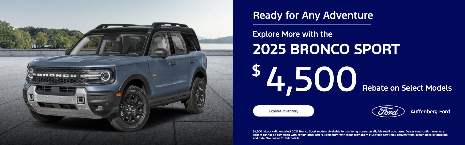 $4,500 Rebate on Select Models