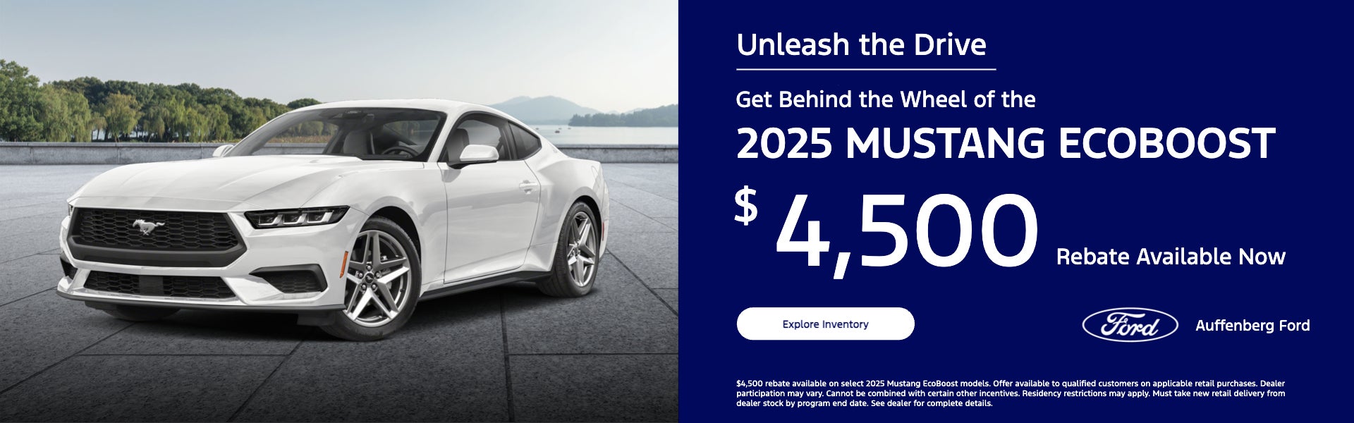 $4,500 Rebate Available Now