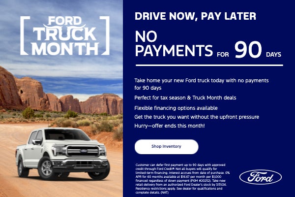 DRIVE NOW, PAY LATER